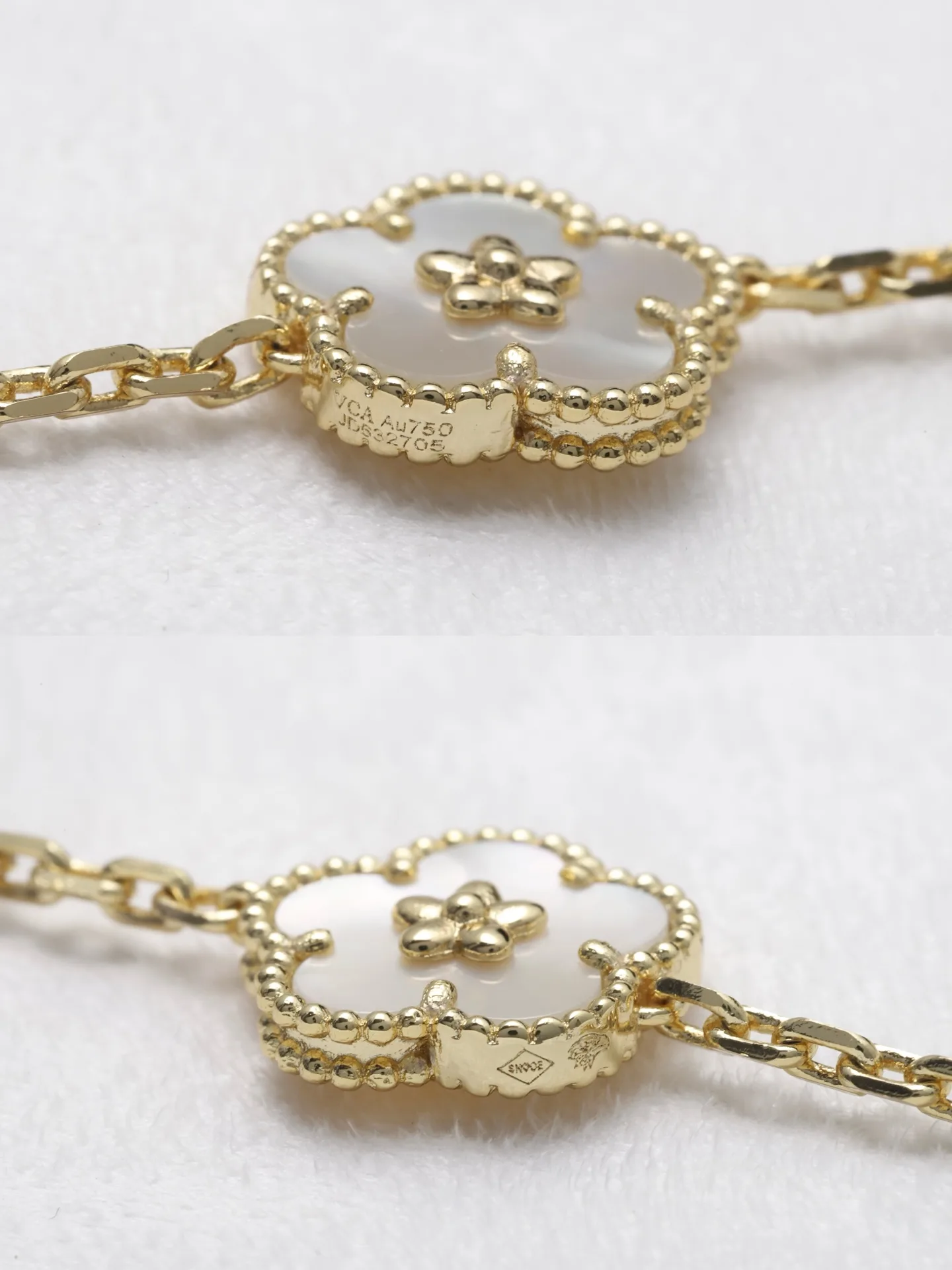 Lucky Spring Butterfly Bracelet (Gold-Plated Brass) D19517026 — view 6