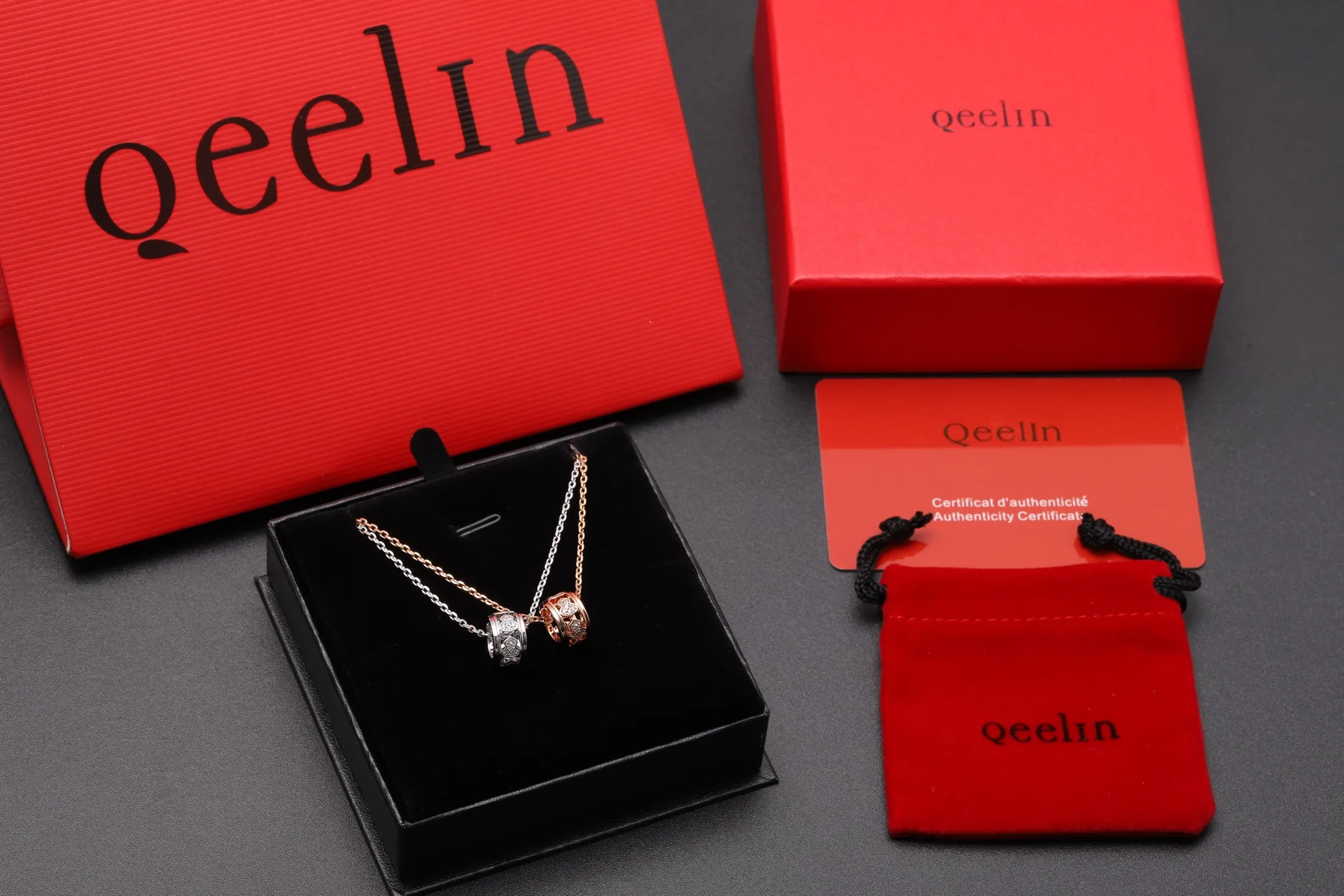 Wulu Crystal Pendant Necklace (Gold-Plated Brass) D14517046 — view 2