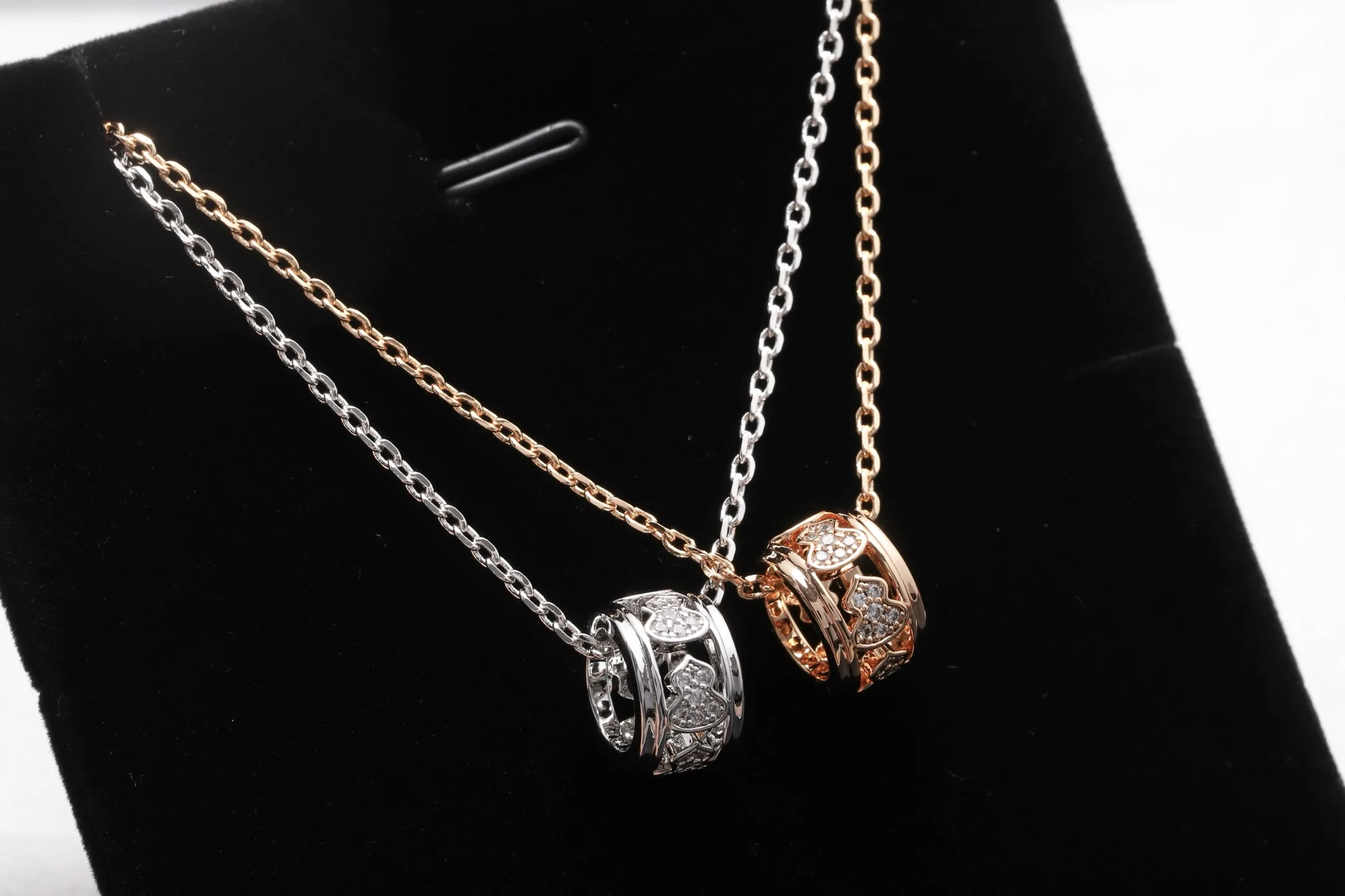 Wulu Crystal Pendant Necklace (Gold-Plated Brass) D14517046 — view 3