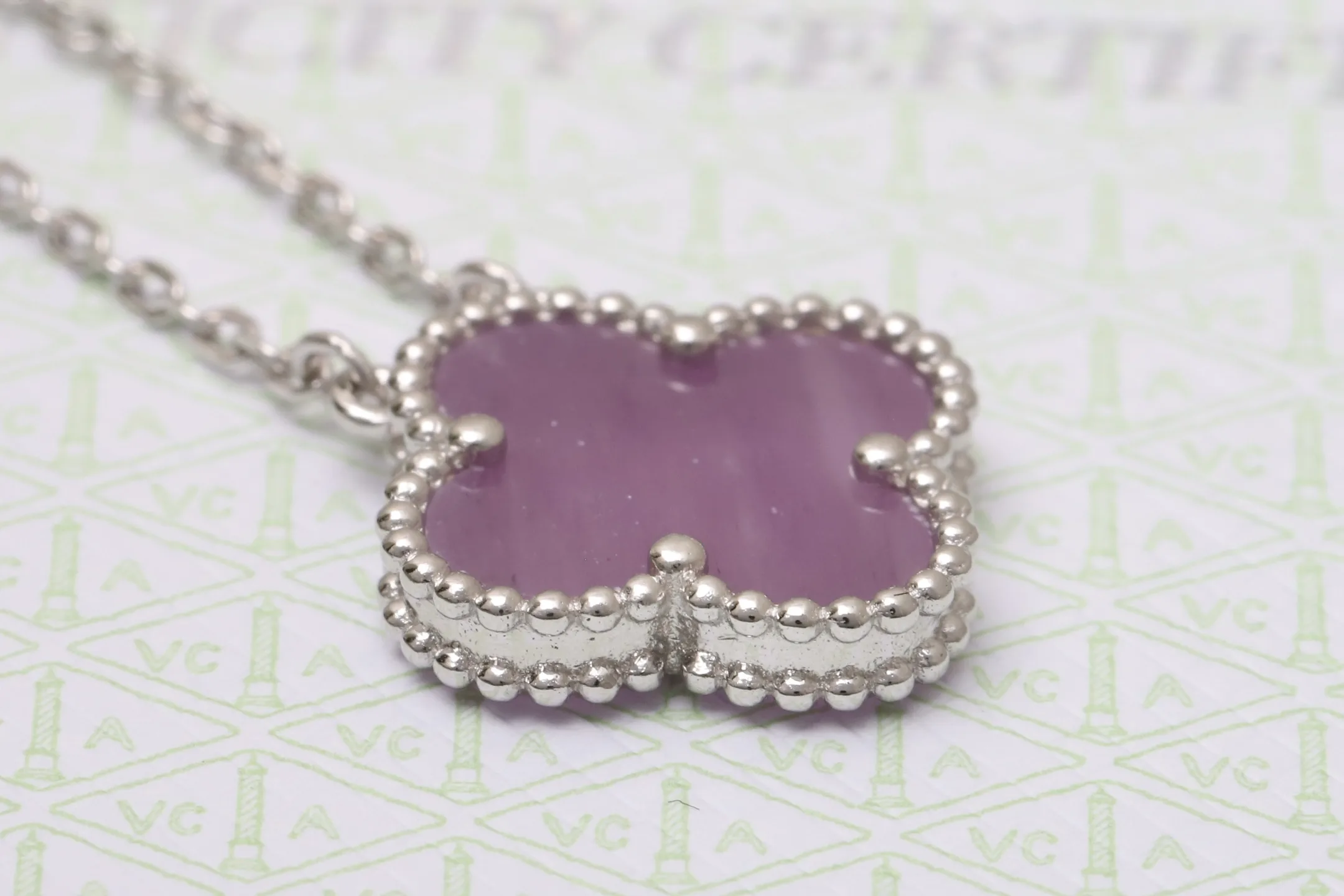 Alhambra Vintage Pendant Necklace (Sterling Silver) D12517488 — view 5