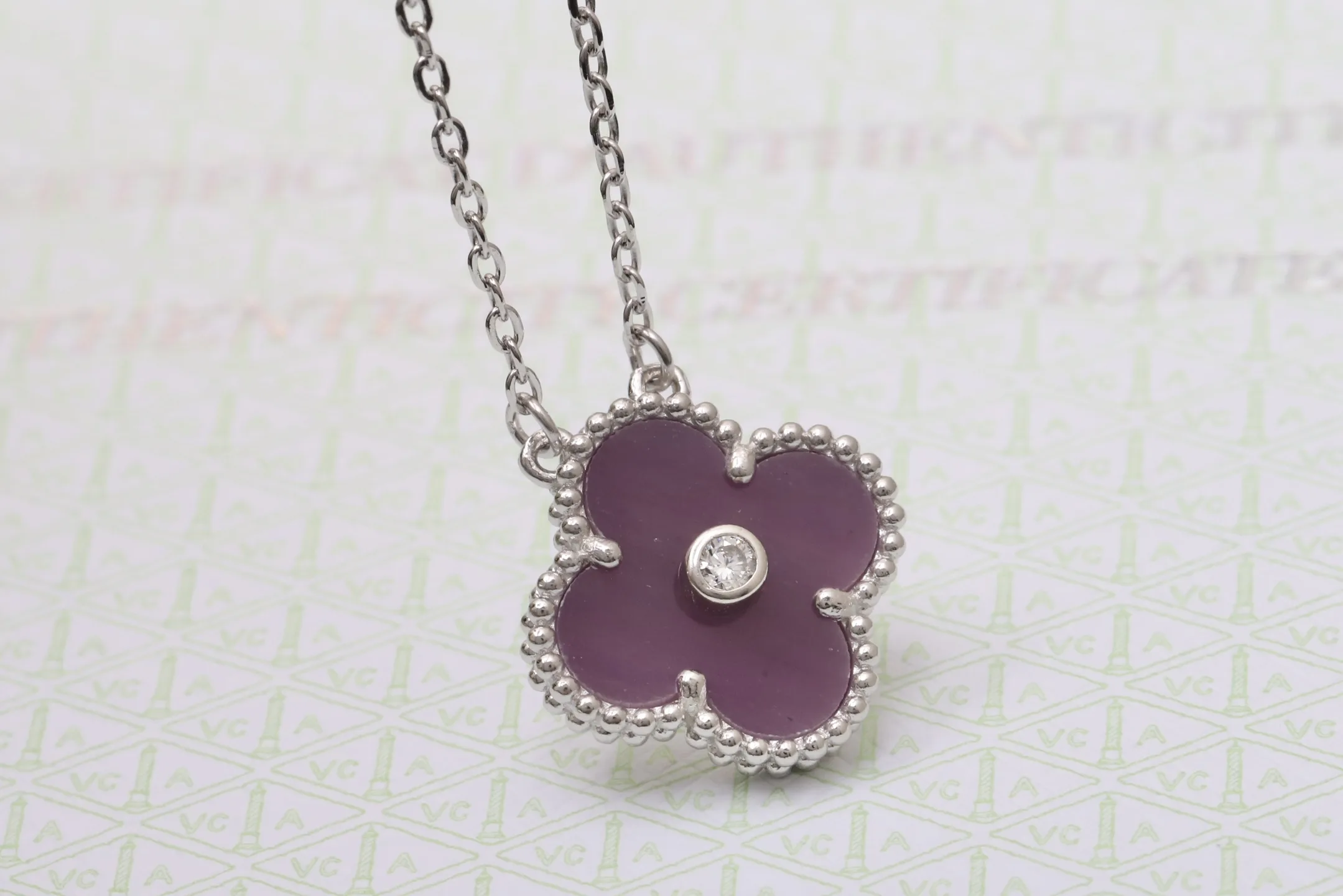 Alhambra Vintage Pendant Necklace (Sterling Silver) D13017487 — view 3