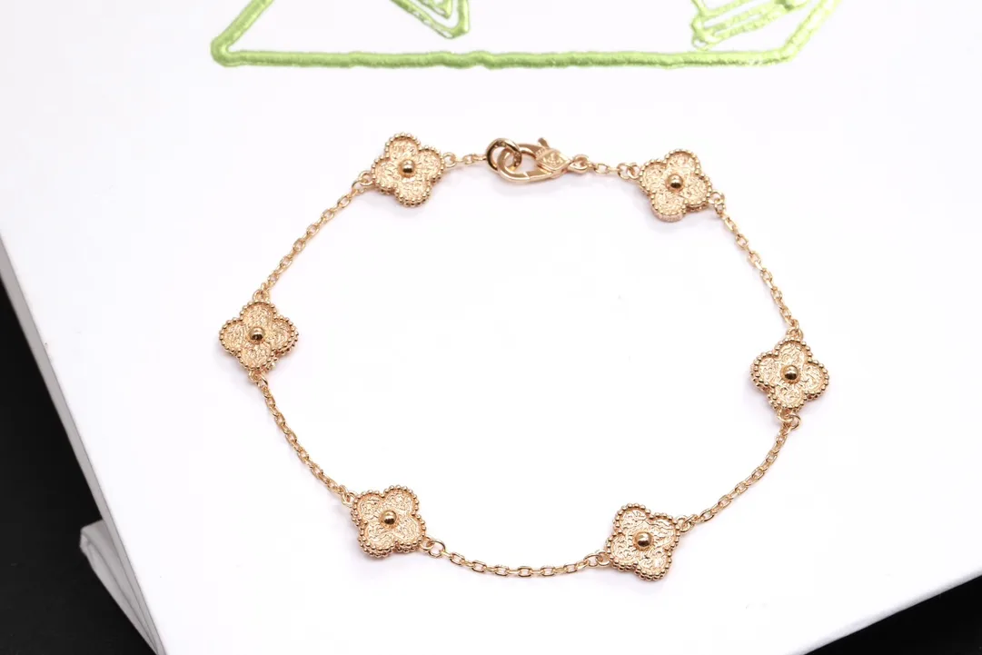 Alhambra 6-Motif Clover Bracelet (18K Gold-Plated Sterling Silver) D22016632 — view 3