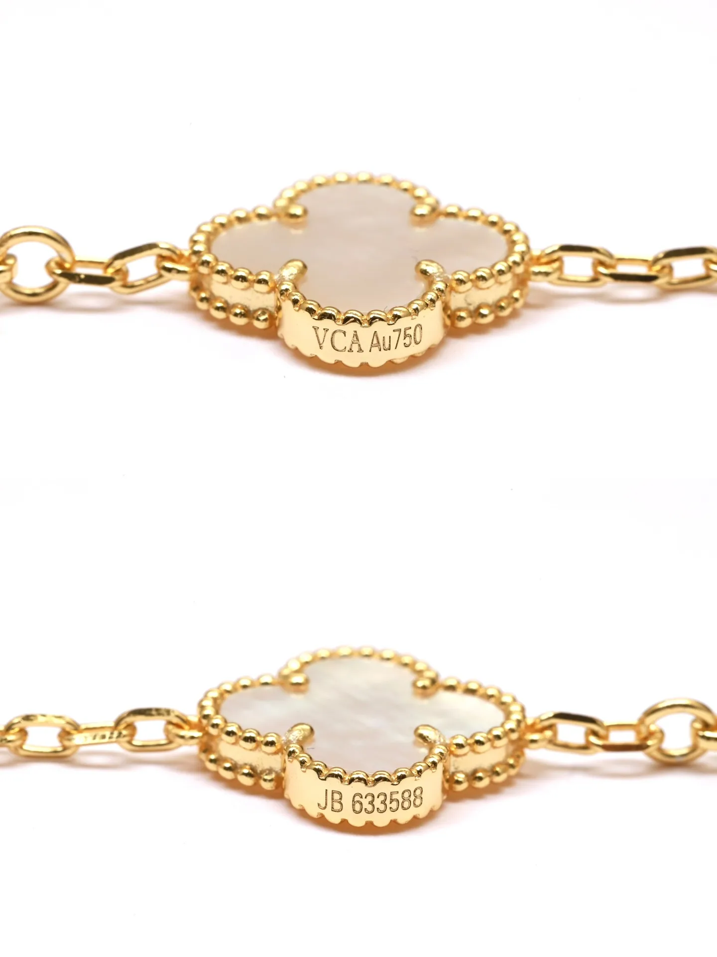Vintage Alhambra 5-Motif Bracelet (Sterling Silver) D29016946 — view 8