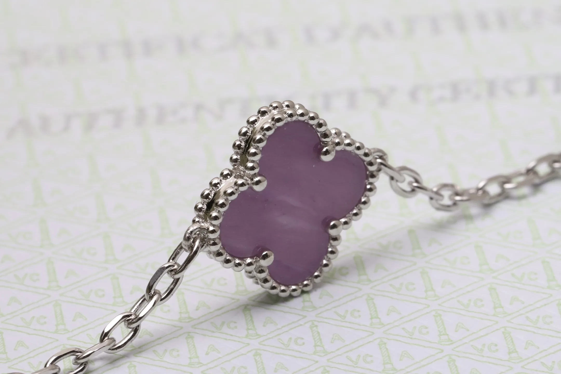 Vintage Alhambra 5-Motif Bracelet (Sterling Silver) D29016649 — view 5