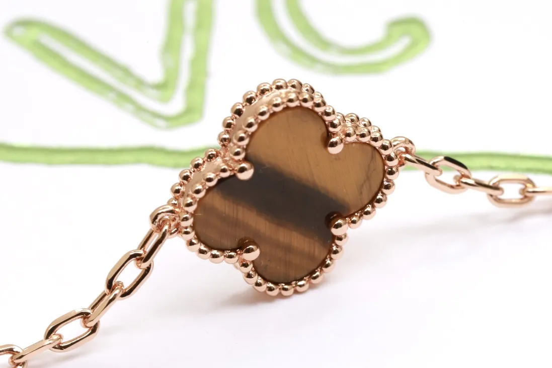 Vintage Alhambra Tiger's Eye Bracelet (Sterling Silver) D31516585 — view 6