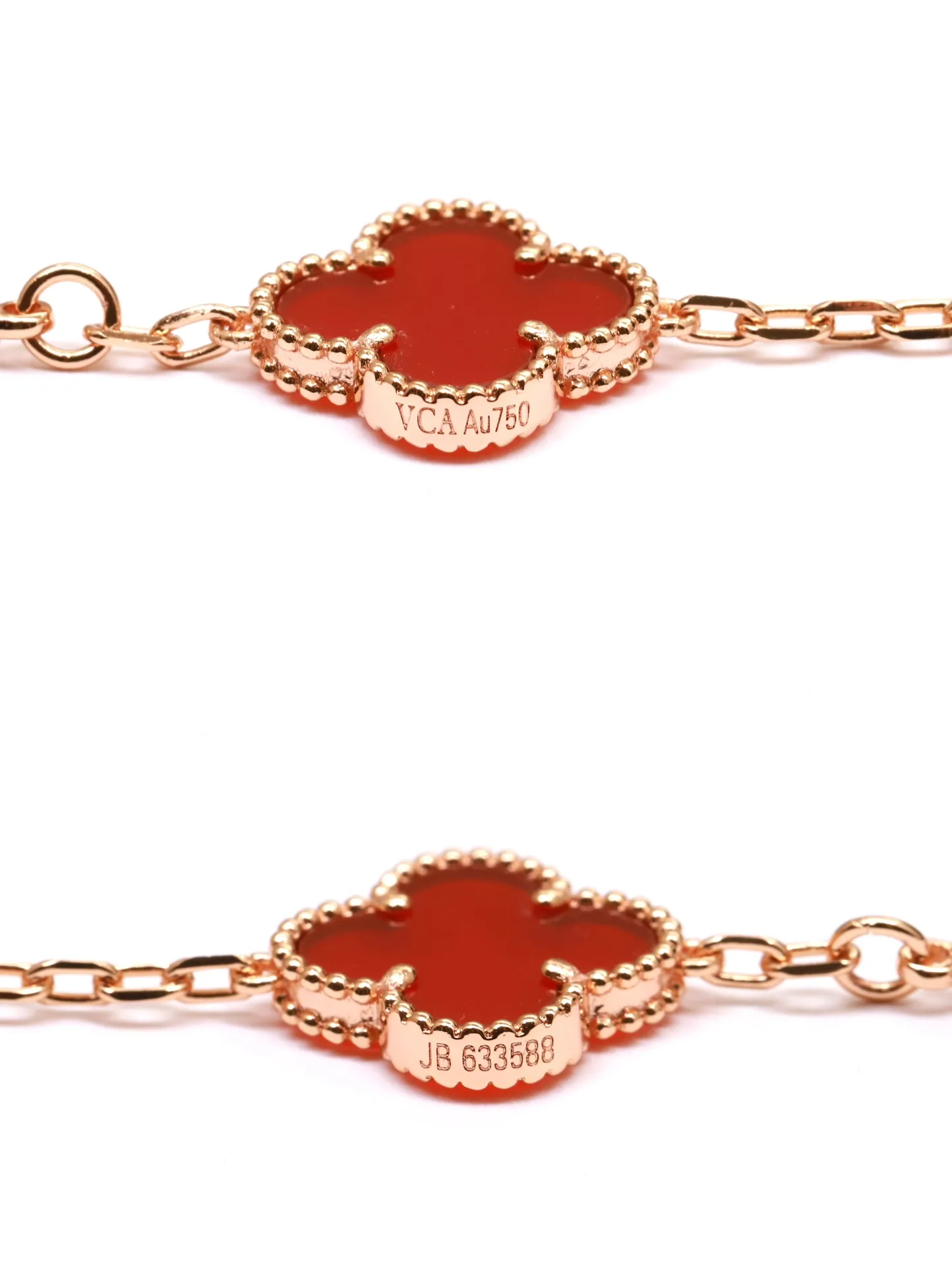 Vintage Alhambra 5-Motif Bracelet (Sterling Silver) D30016634 — view 7