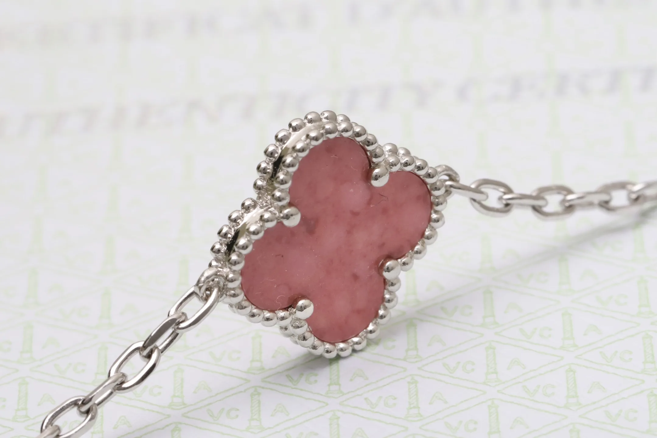 Vintage Alhambra 5-Motif Bracelet (Sterling Silver) D31016648 — view 3