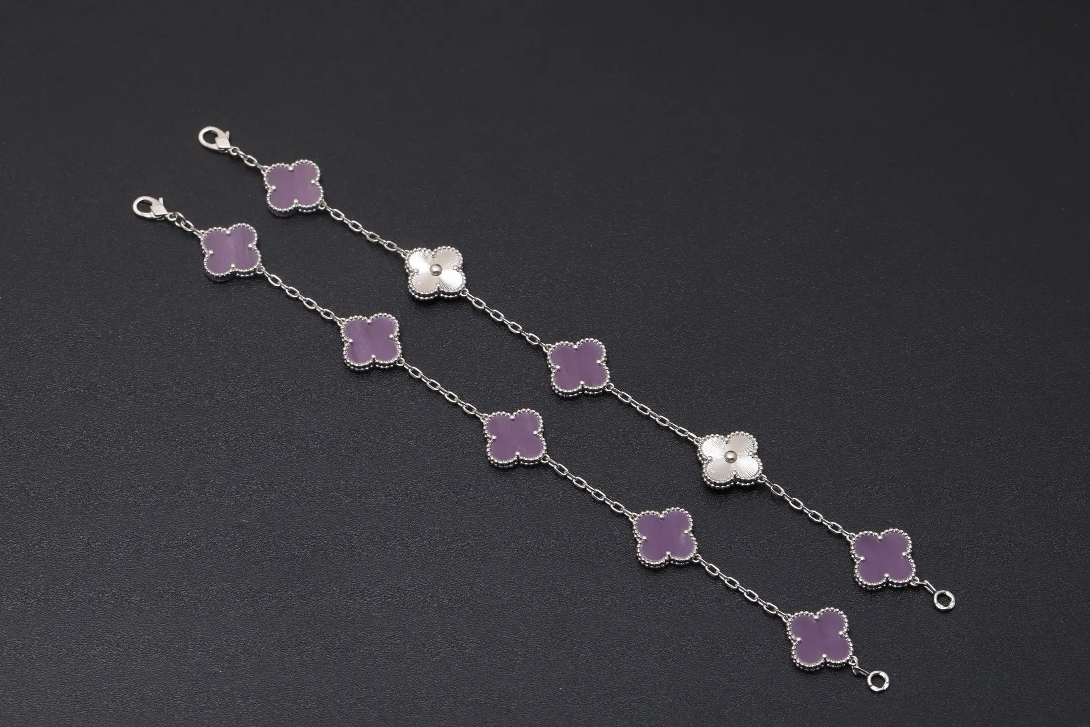 Vintage Alhambra 5-Motif Bracelet (Sterling Silver) D29016650 — view 3