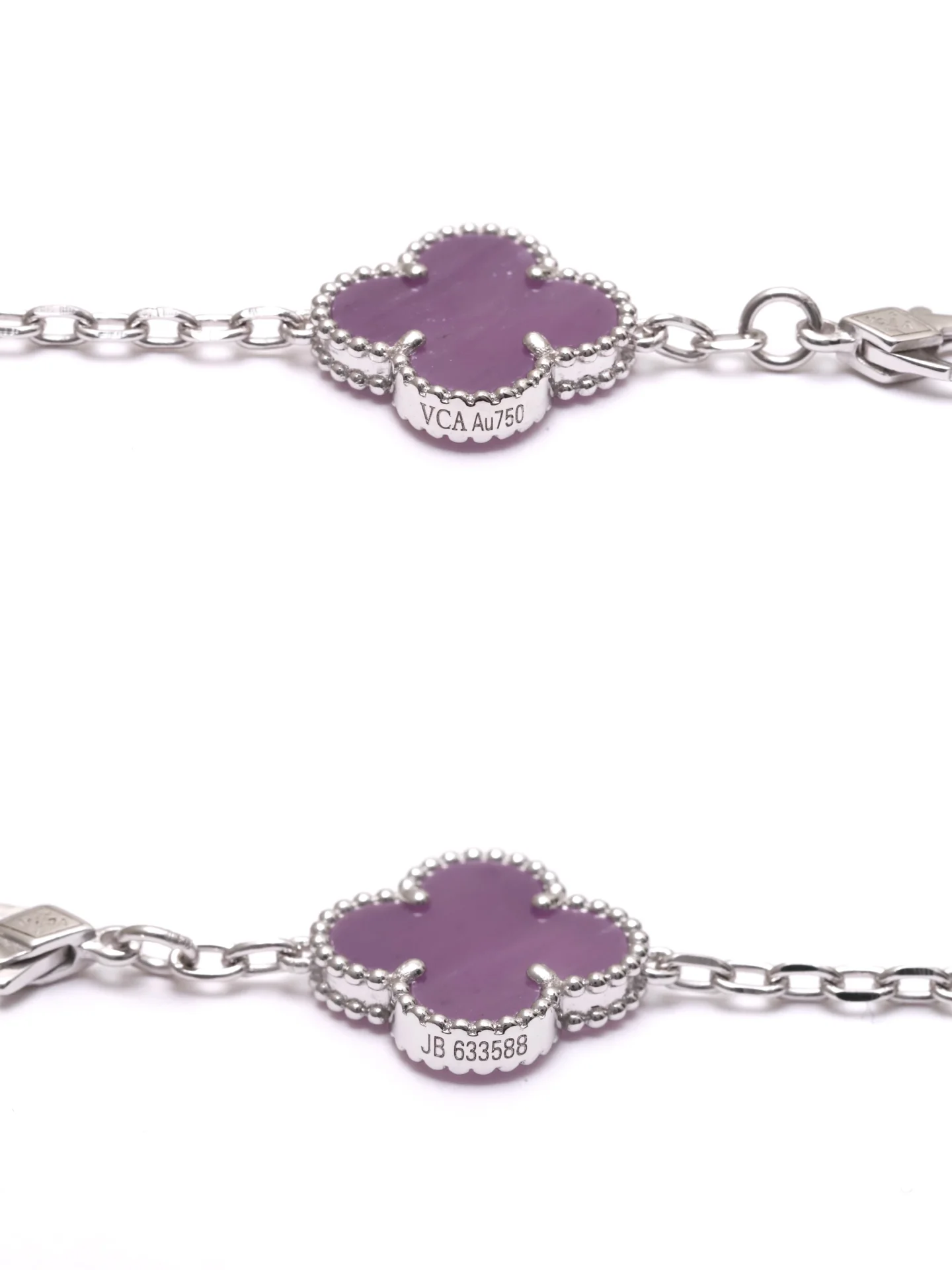 Vintage Alhambra 5-Motif Bracelet (Sterling Silver) D29016650 — view 7