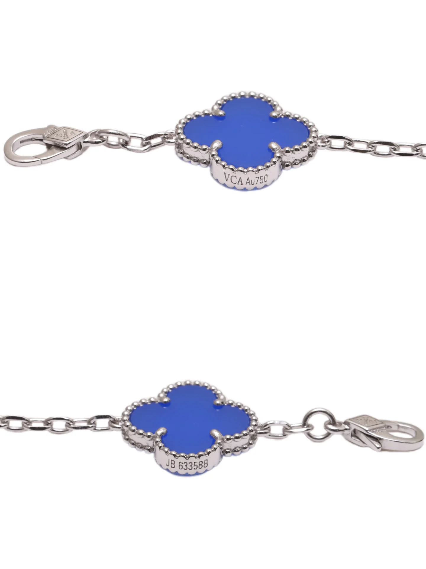 Vintage Alhambra 5-Motif Bracelet (Sterling Silver) D29016651 — view 7