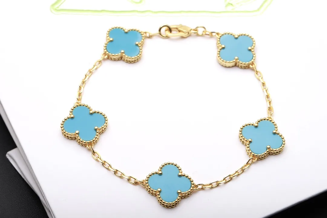 Vintage Alhambra 5-Motif Bracelet (Sterling Silver) D29016643 — view 3