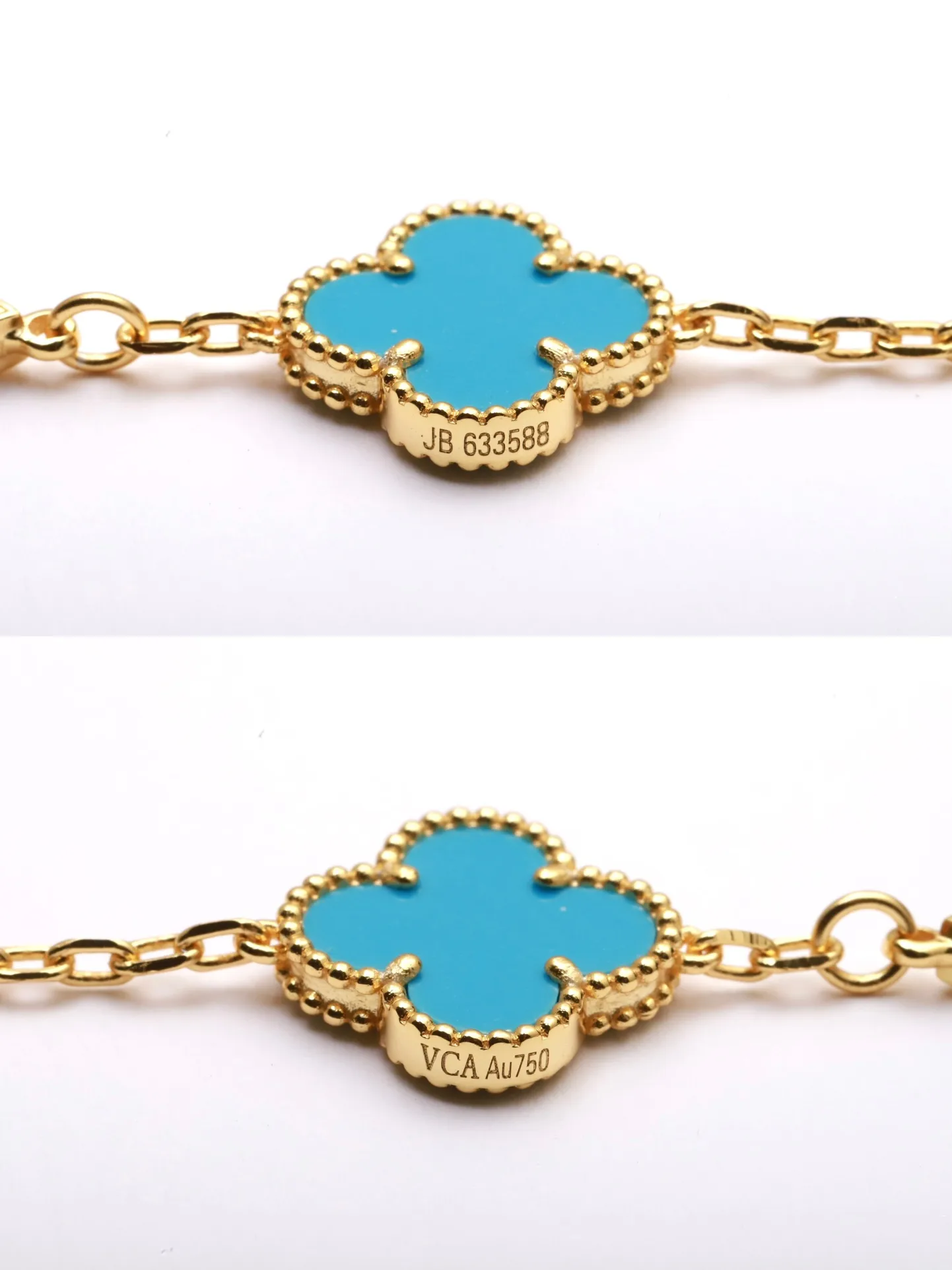 Vintage Alhambra 5-Motif Bracelet (Sterling Silver) D29016643 — view 7