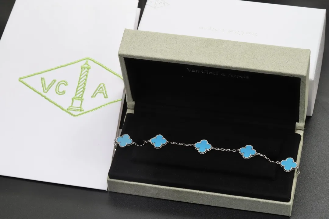 Vintage Alhambra 5-Motif Bracelet (Sterling Silver) D29016640