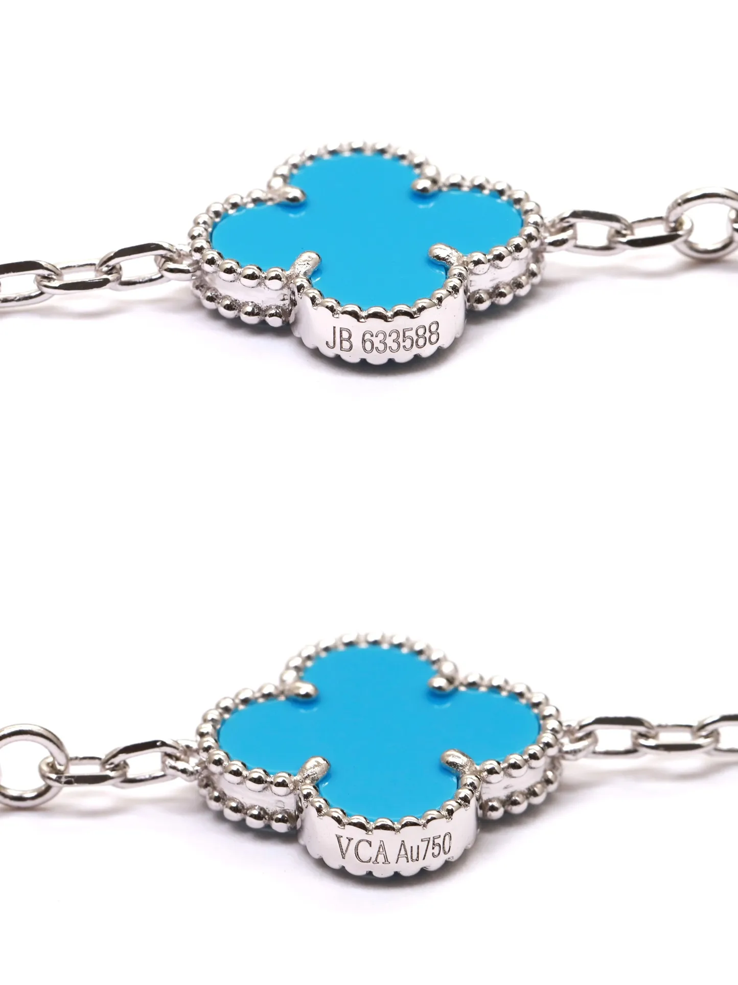 Vintage Alhambra 5-Motif Bracelet (Sterling Silver) D29016640 — view 6