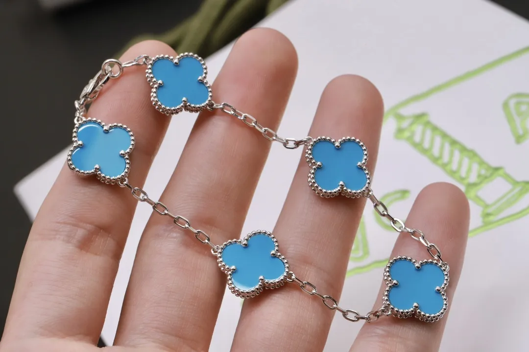 Vintage Alhambra 5-Motif Bracelet (Sterling Silver) D29016640 — view 7