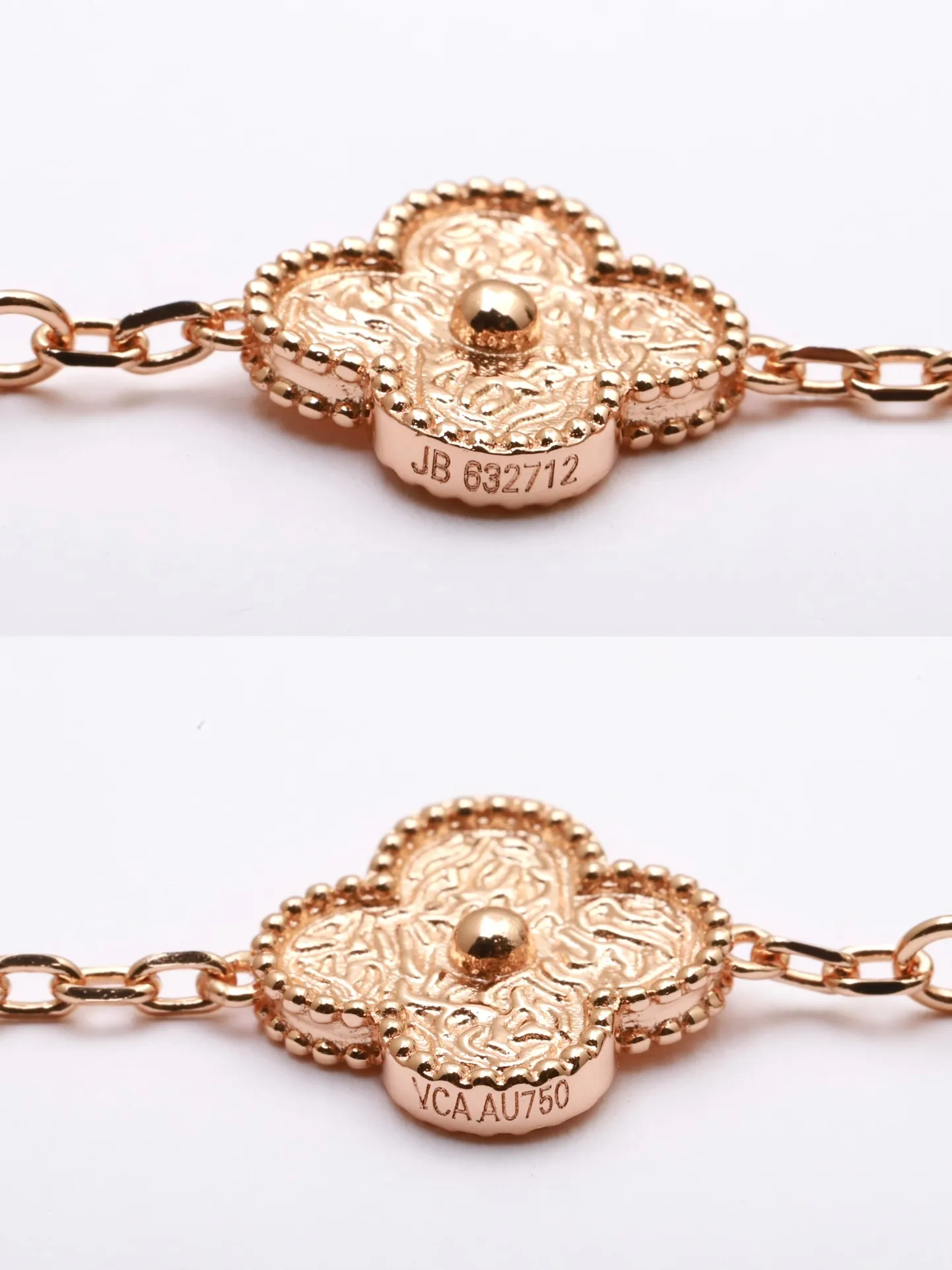 Vintage Alhambra 5-Motif Bracelet (Sterling Silver) D35016644 — view 7