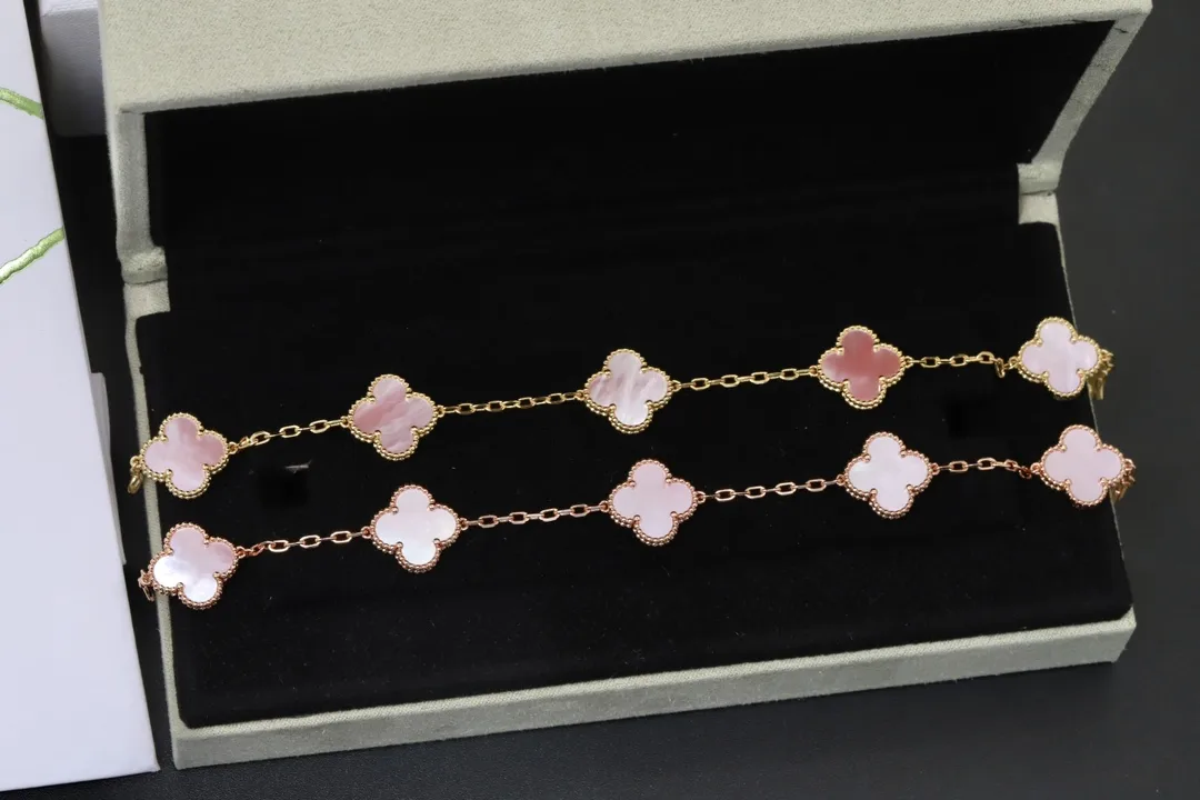 Vintage Alhambra 5-Motif Pink Shell Bracelet D32016642 — view 2