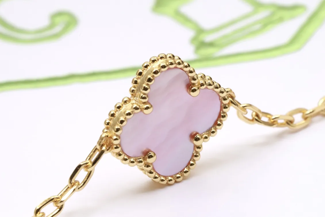 Vintage Alhambra 5-Motif Pink Shell Bracelet D32016642 — view 6
