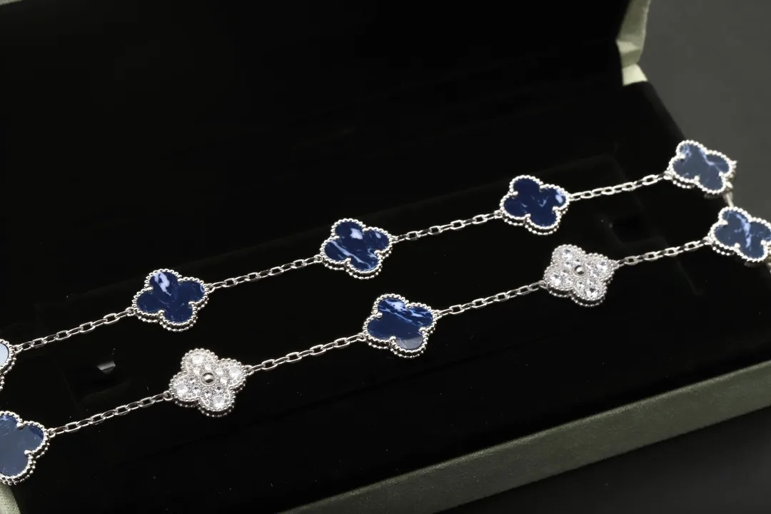Vintage Alhambra 5-Motif Pietersite Bracelet (Sterling Silver) D31016646 — view 2