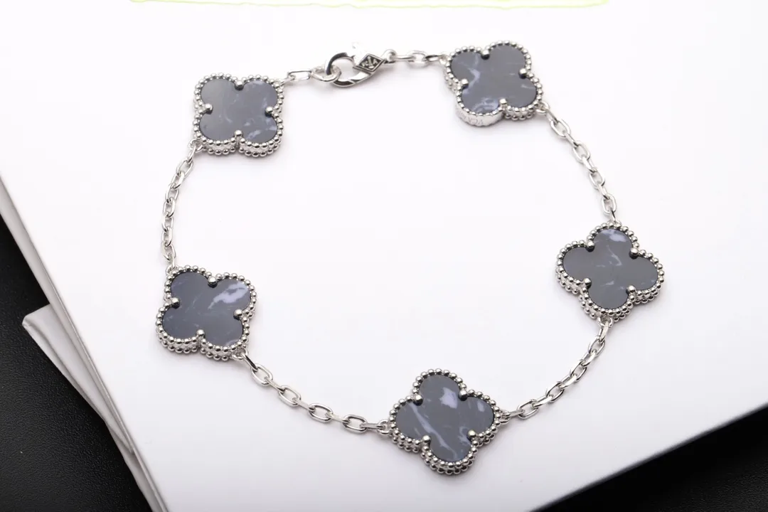 Vintage Alhambra 5-Motif Pietersite Bracelet (Sterling Silver) D31016646 — view 3