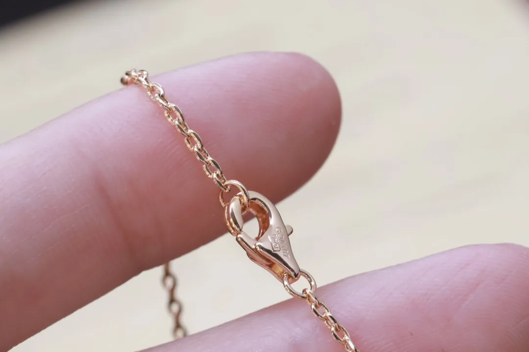 Love Interlocking Double Ring Necklace (Gold-Plated Brass) D12016702 — view 6