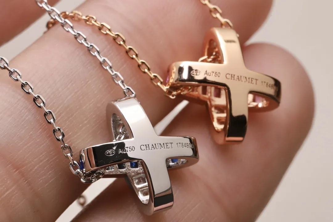 Jeux de Liens Cross Pendant Necklace (Sterling Silver) D27516598 — view 6