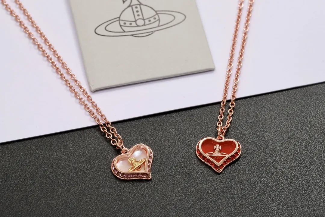 Orb Heart Pendant Necklace with Mother-of-Pearl D12016994 — view 7