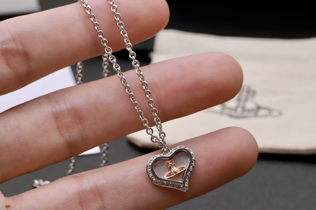 Orb Heart Mother-of-Pearl Pendant Necklace D12016995 — view 6