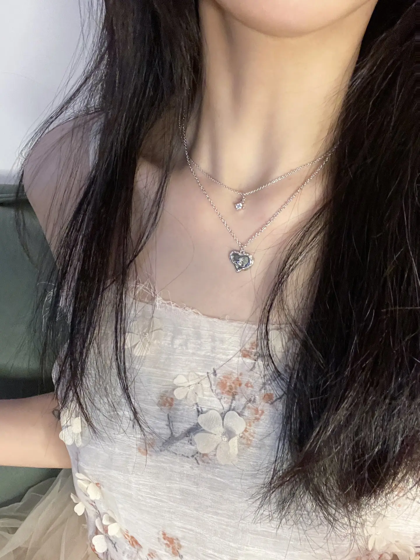 Orb Heart Mother-of-Pearl Pendant Necklace D12016995 — view 9