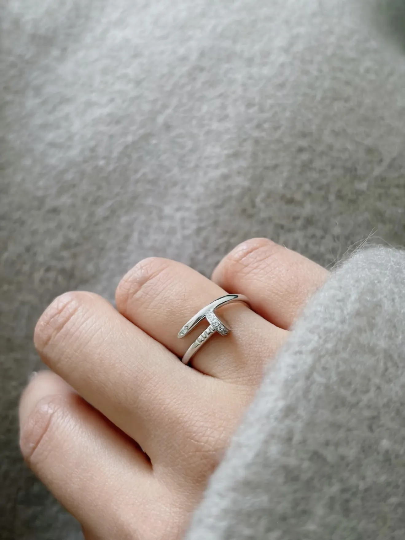 Juste un Clou Small Model Ring (Gold-Plated Brass) D15016604 — view 8