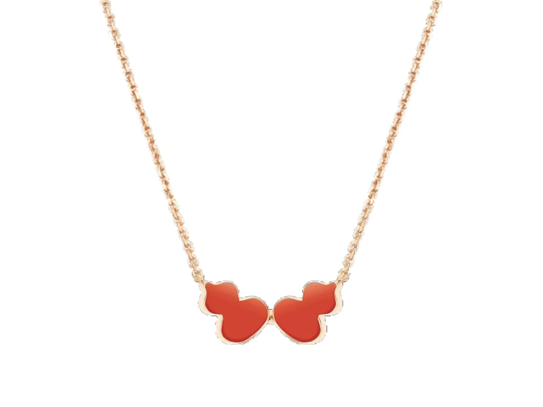 Double Wulu Pendant Necklace (Gold-Plated Brass) D15017049