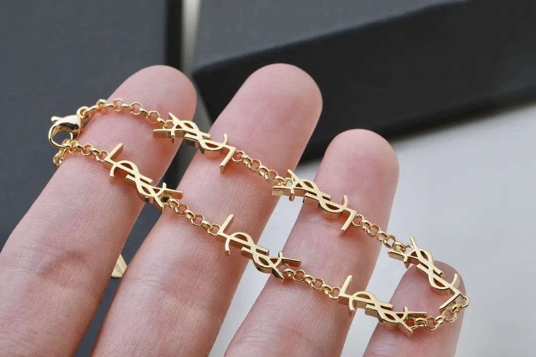 Monogram Multi-Logo Chain Bracelet (Brass) D13517321 — view 4