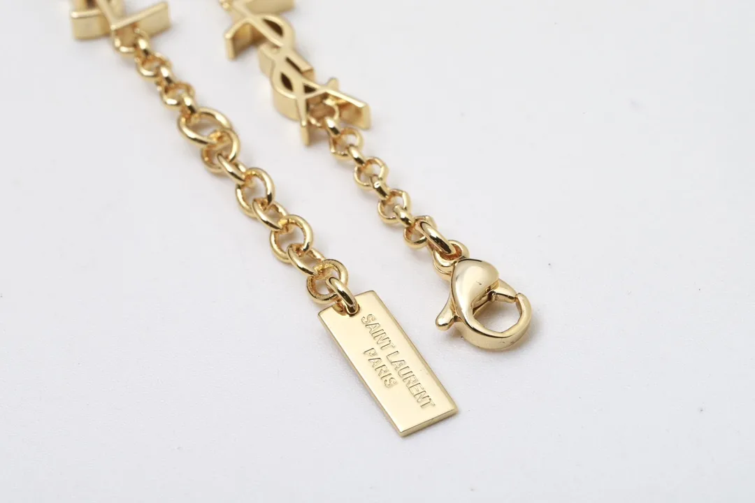 Monogram Multi-Logo Chain Bracelet (Brass) D13517321 — view 5