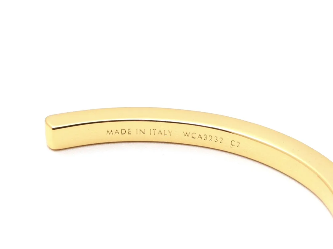 Celine Paris Logo Engraved Cuff Bracelet D14017319 — view 2
