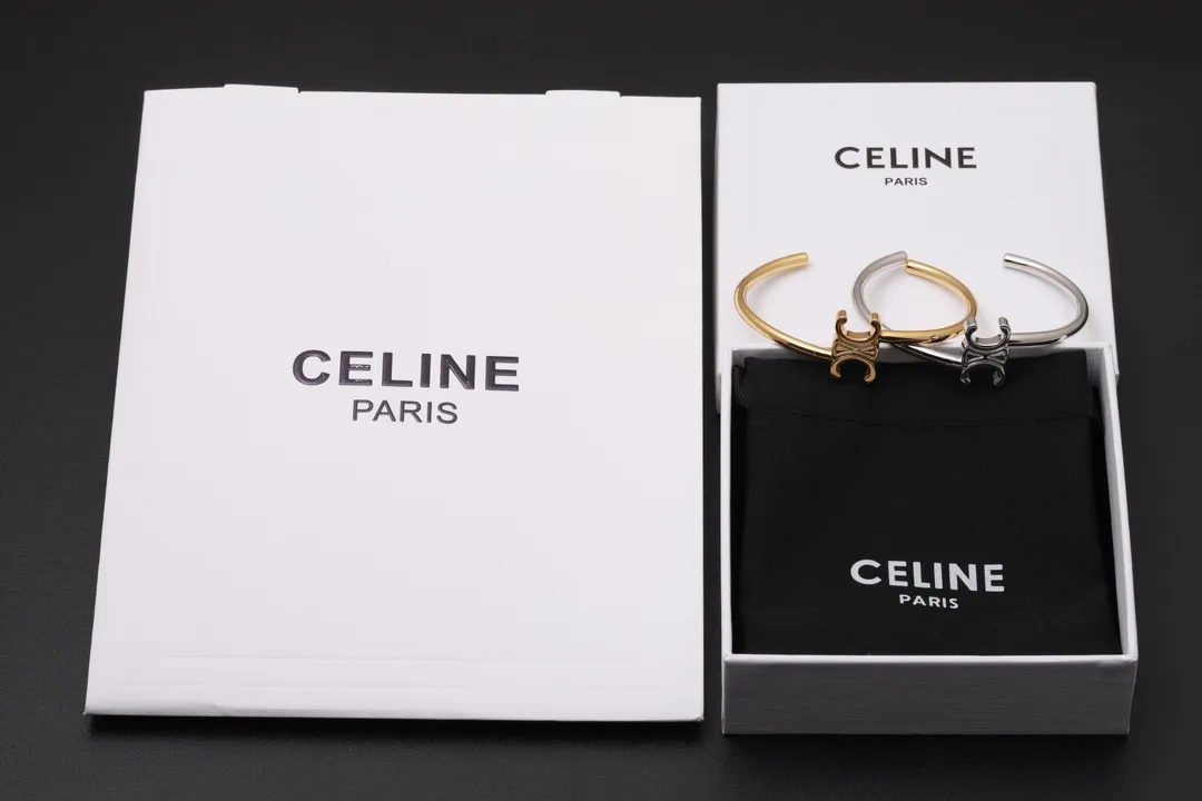 Triomphe Logo Cuff Bracelet D14017320 — view 2