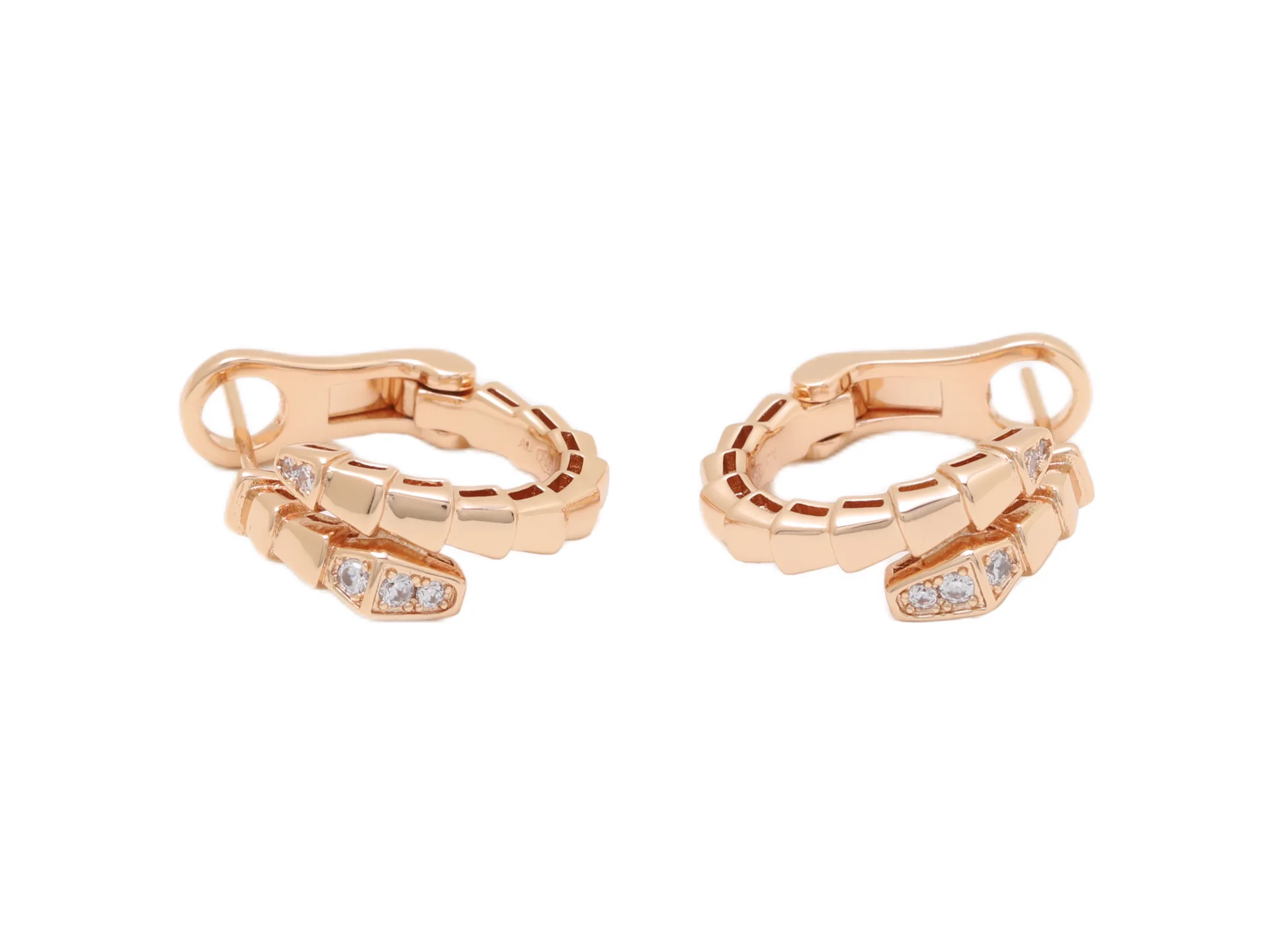 Serpenti Viper Hoop Earrings (Gold-Plated Brass) D14517402