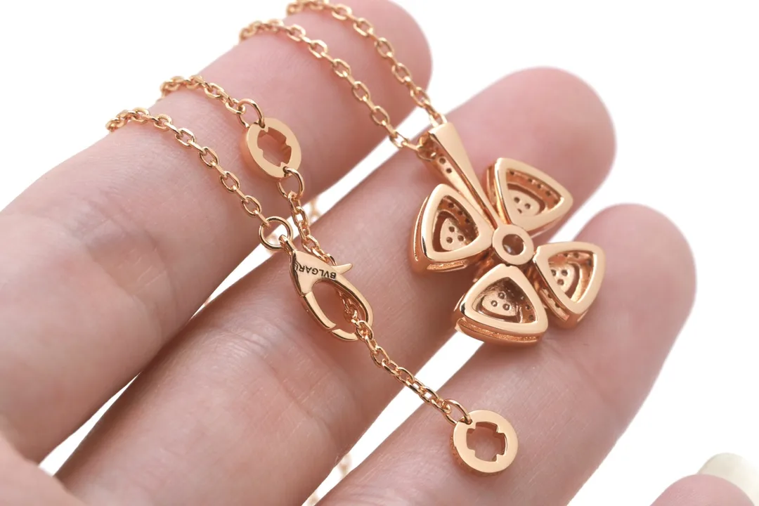 Fiorever Diamond Flower Pendant Necklace D12017143 — view 4
