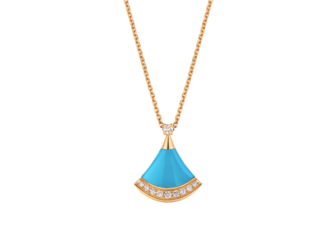 Divas' Dream Turquoise and Diamond Pendant Necklace D13017370