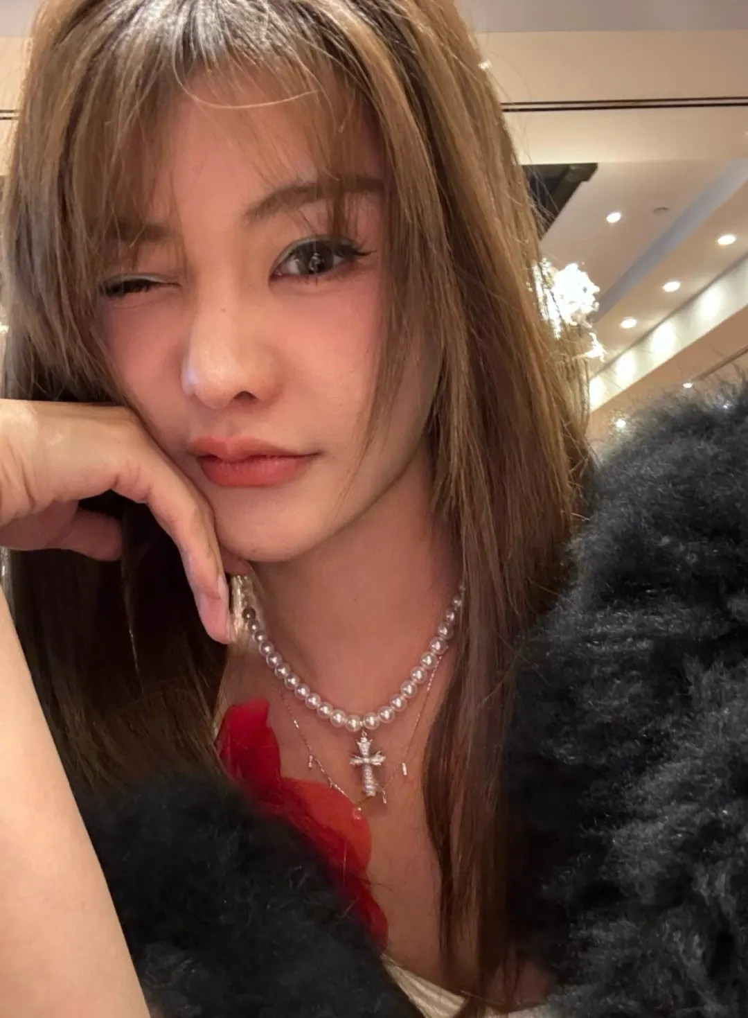 Chrome Hearts x Mikimoto Pearl Cross Pendant Necklace D28517398 — view 6