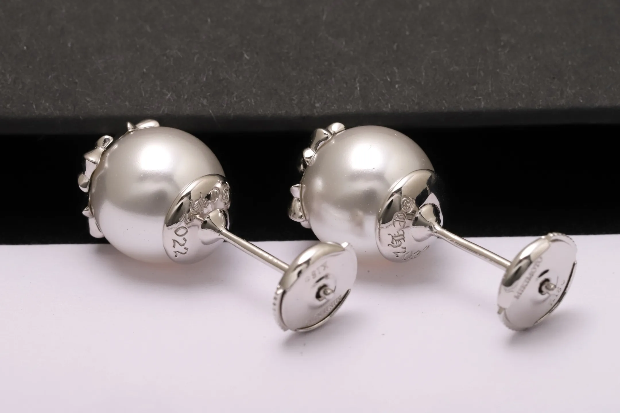 Chrome Hearts x Mikimoto Pearl Cross Stud Earrings D15017395 — view 6