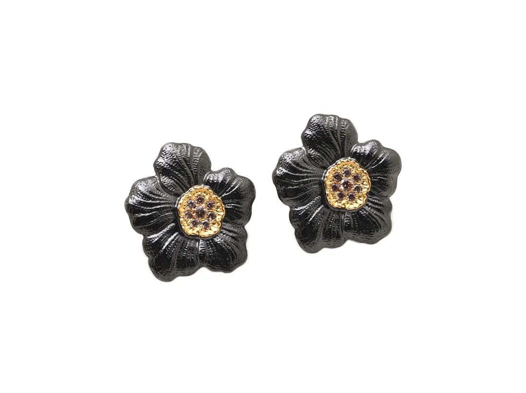 Buccellati Gardenia Flower Stud Earrings D54516843