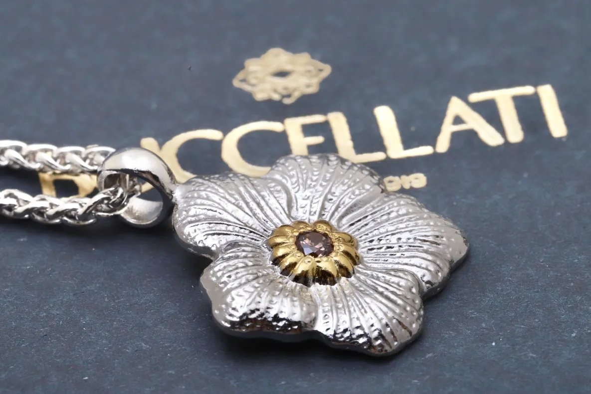 Buccellati Gardenia Diamond Pendant Necklace D53016814 — view 6