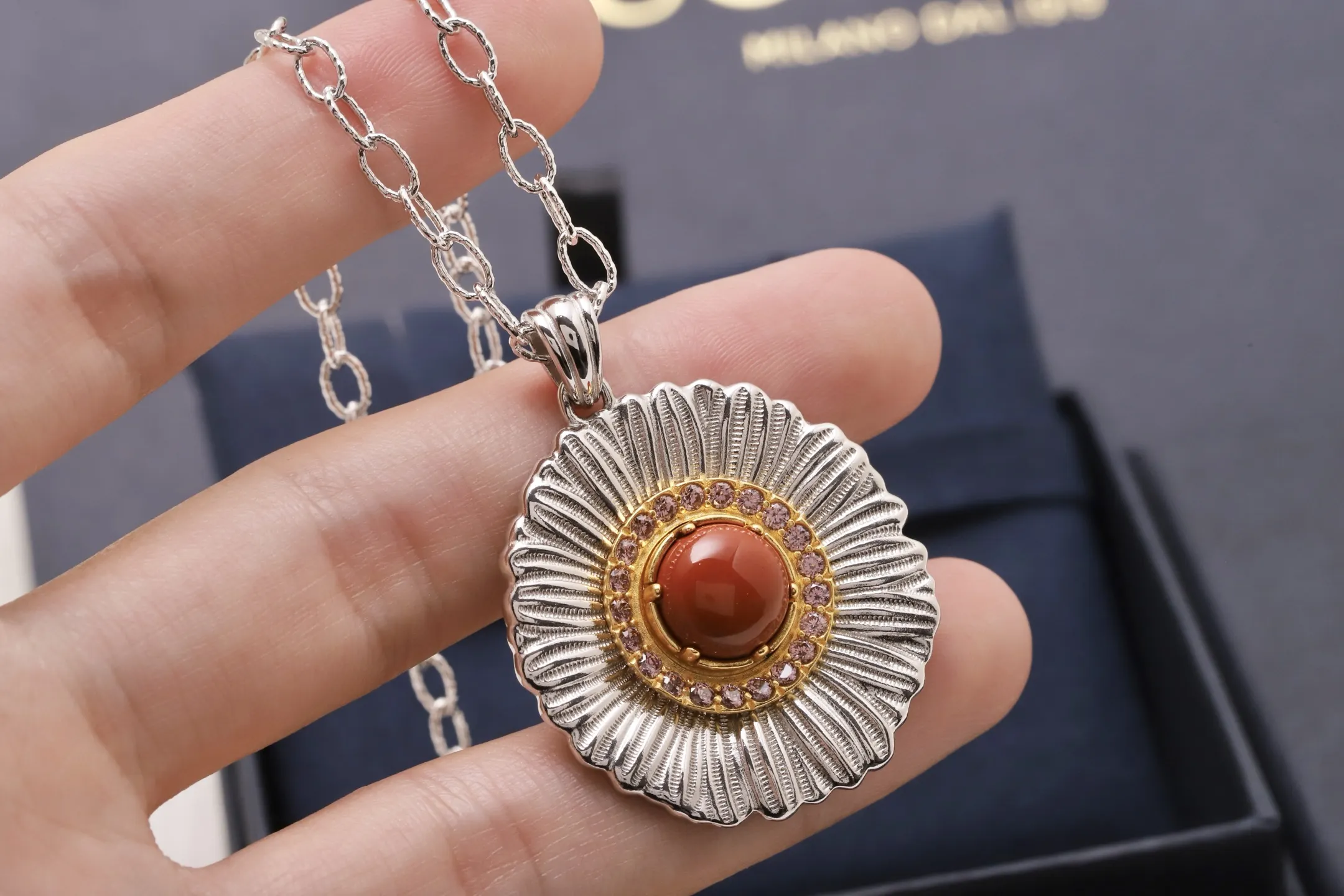 Buccellati Opera Tulle Ruby Pendant Necklace D104516828 — view 4
