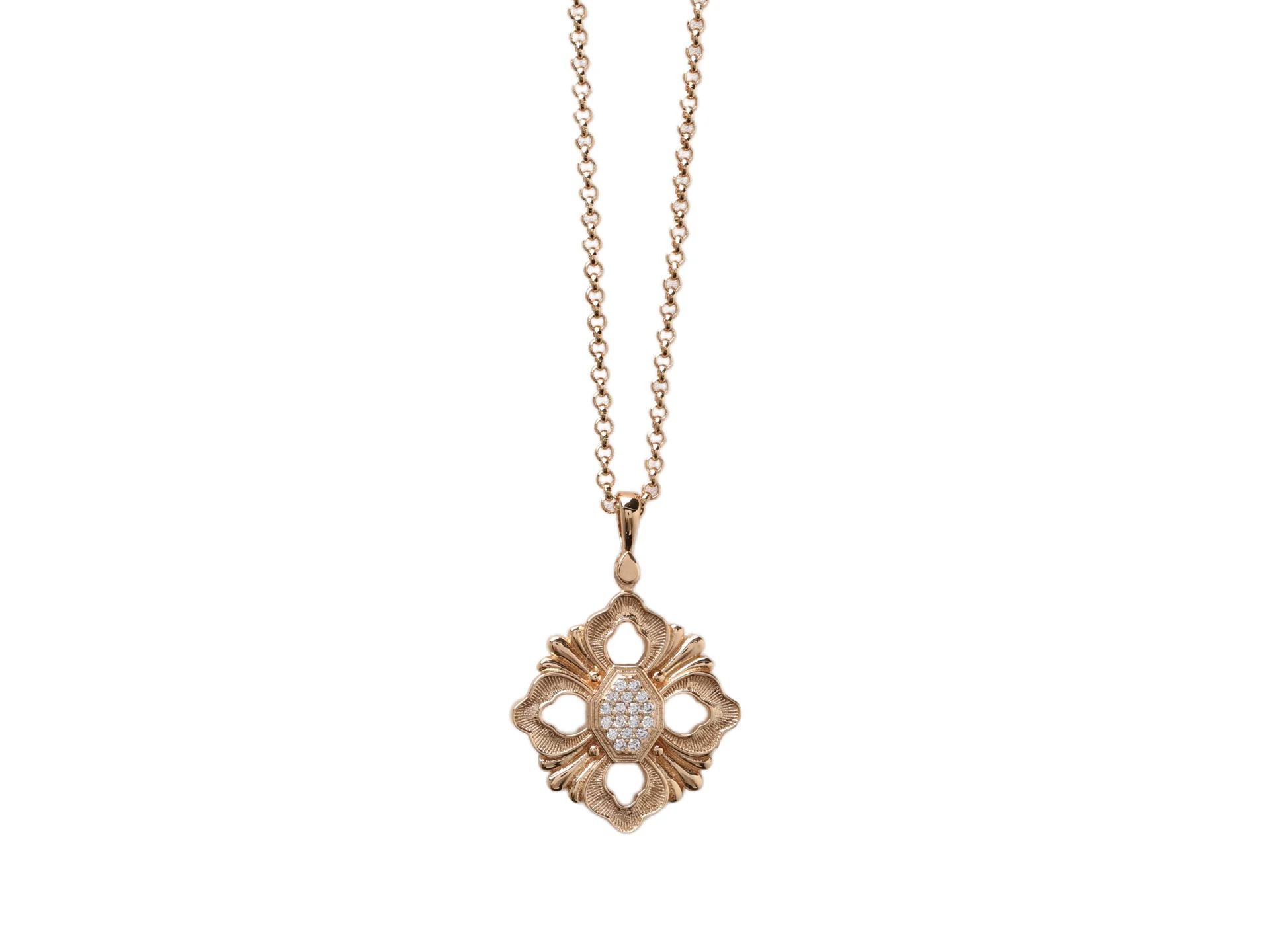 Opera Tulle Pendant Necklace (Gold-Plated Brass) D12516760