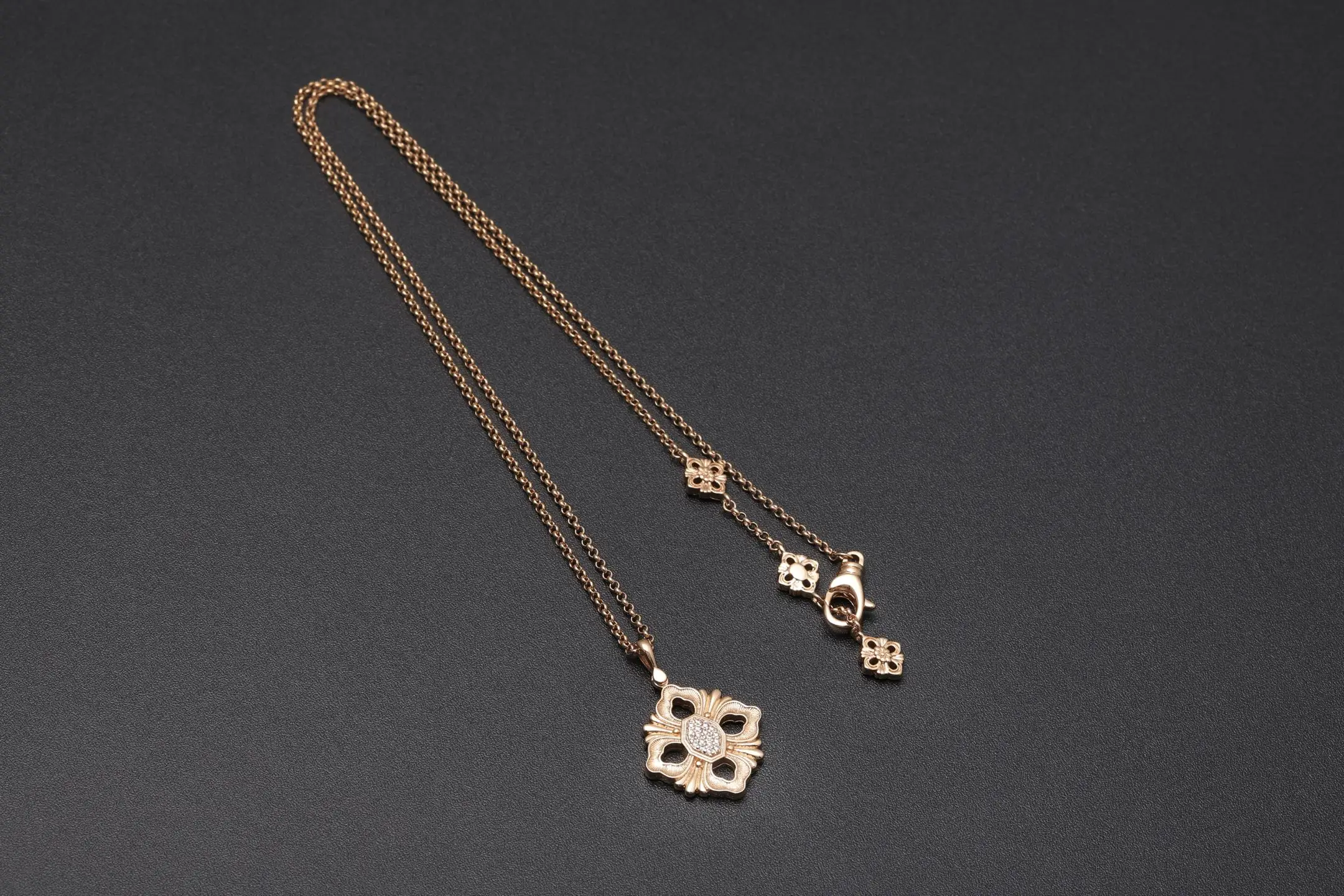 Opera Tulle Pendant Necklace (Gold-Plated Brass) D12516760 — view 7