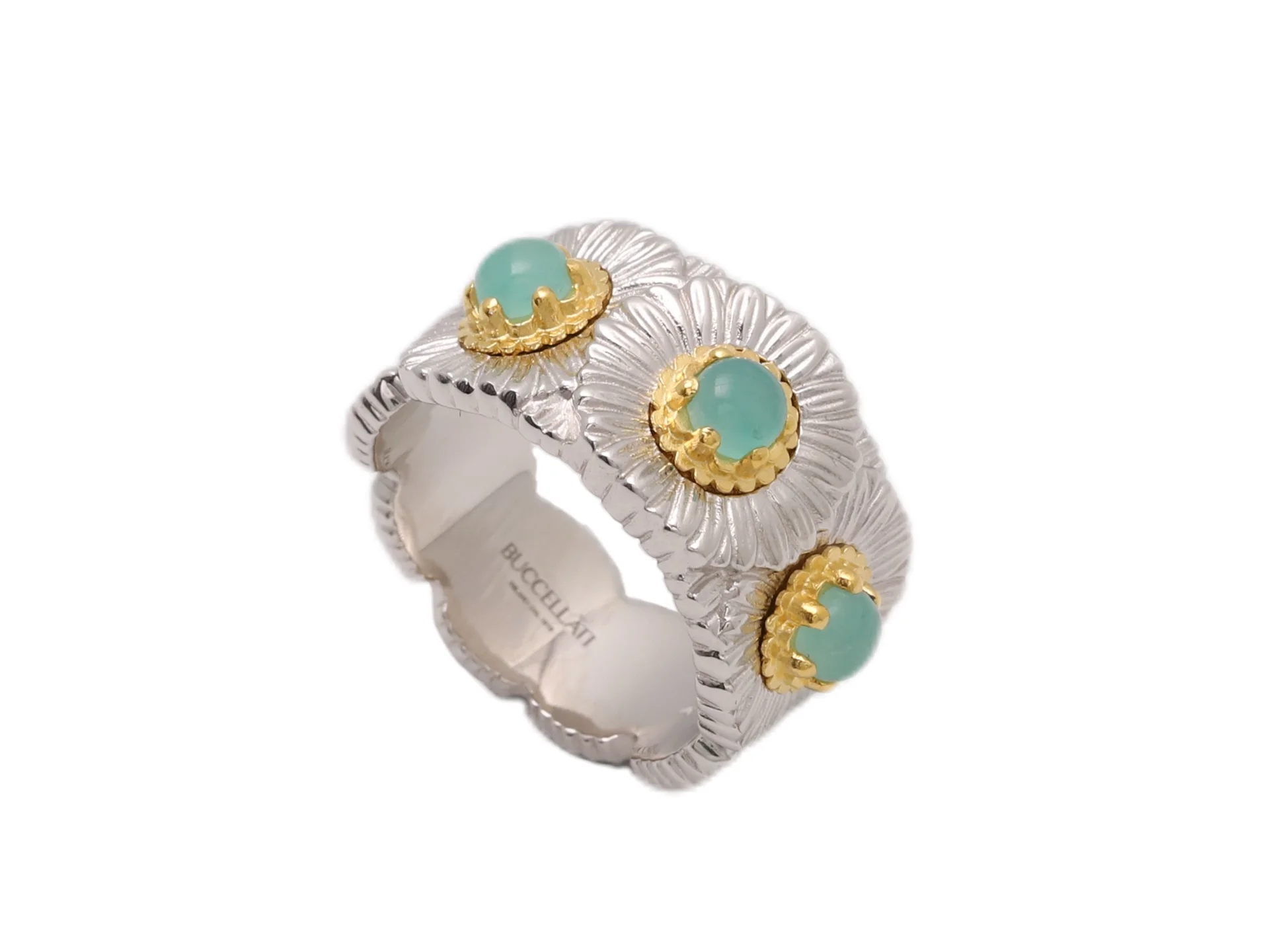 Blossoms Daisy Ring with Amazonite D54516860 — view 2