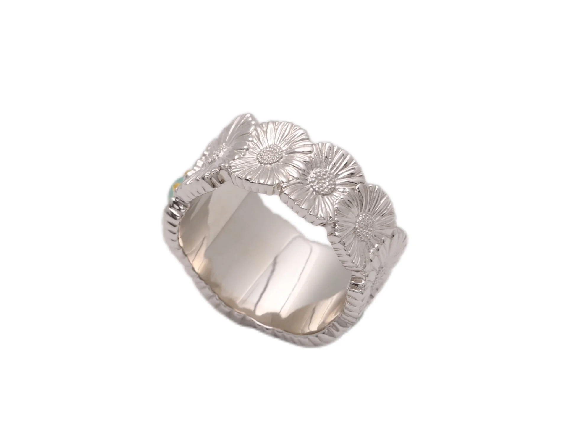 Blossoms Daisy Ring with Amazonite D54516860 — view 3