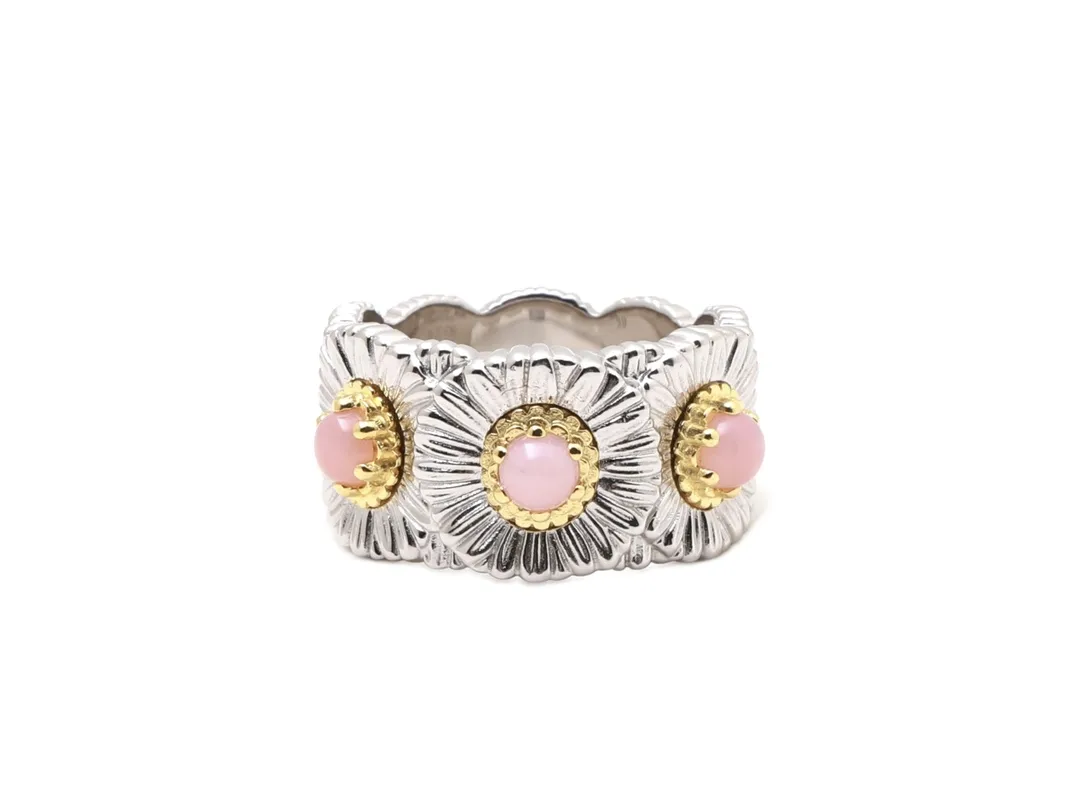Buccellati Blossoms Daisy Ring with Pink Opal D54516859