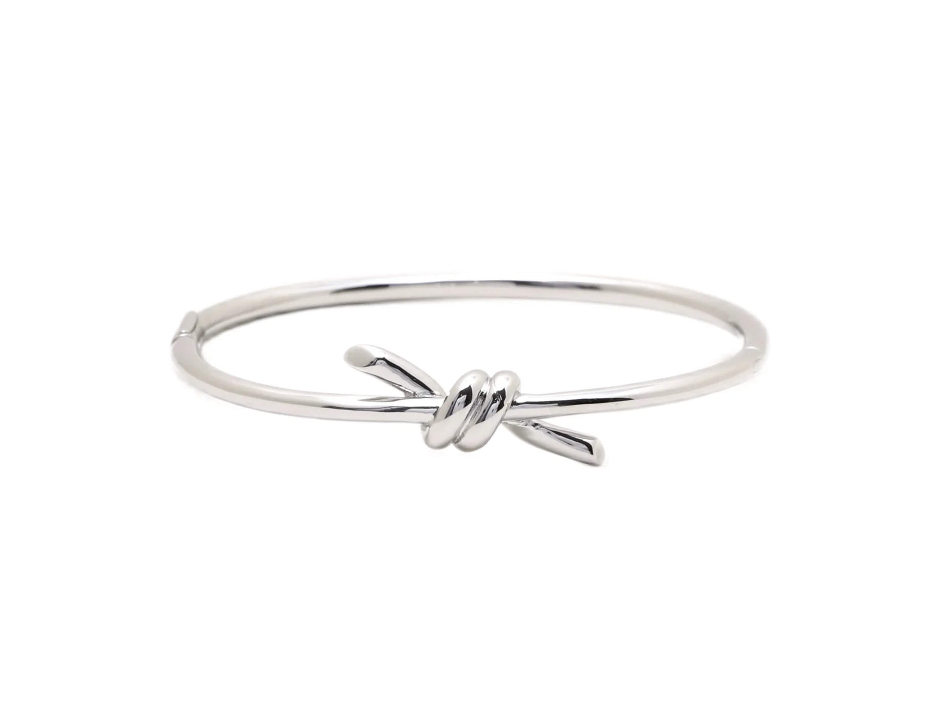 Knot Bangle in Silver-Tone (Gold-Plated Brass) D15517675