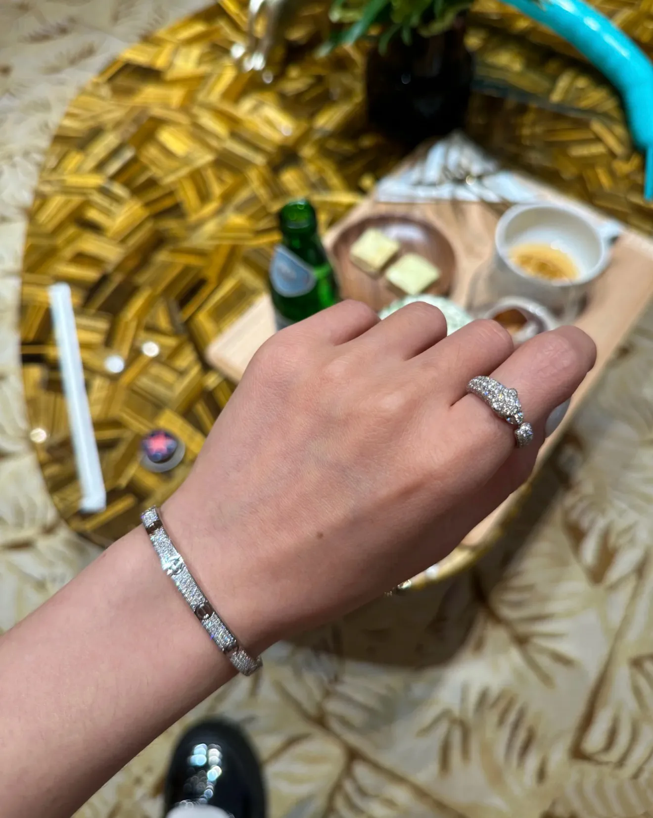 Love Pave Diamond Bangle (Gold-Plated Brass) D29516891